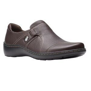 New Size 6.5 Clarks Slip On Cora Poppy - Brown (ABBA)